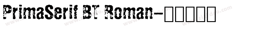 PrimaSerif BT Roman字体转换